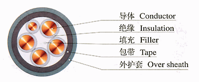 zryjv阻燃電纜結構圖 zryjv阻燃電纜結構圖